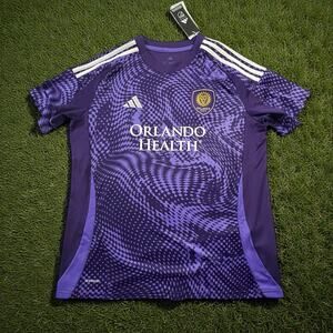 NWT adidas Orlando City SC 25/26 Home Soccer Jersey Men’s XL Purple IV9924
